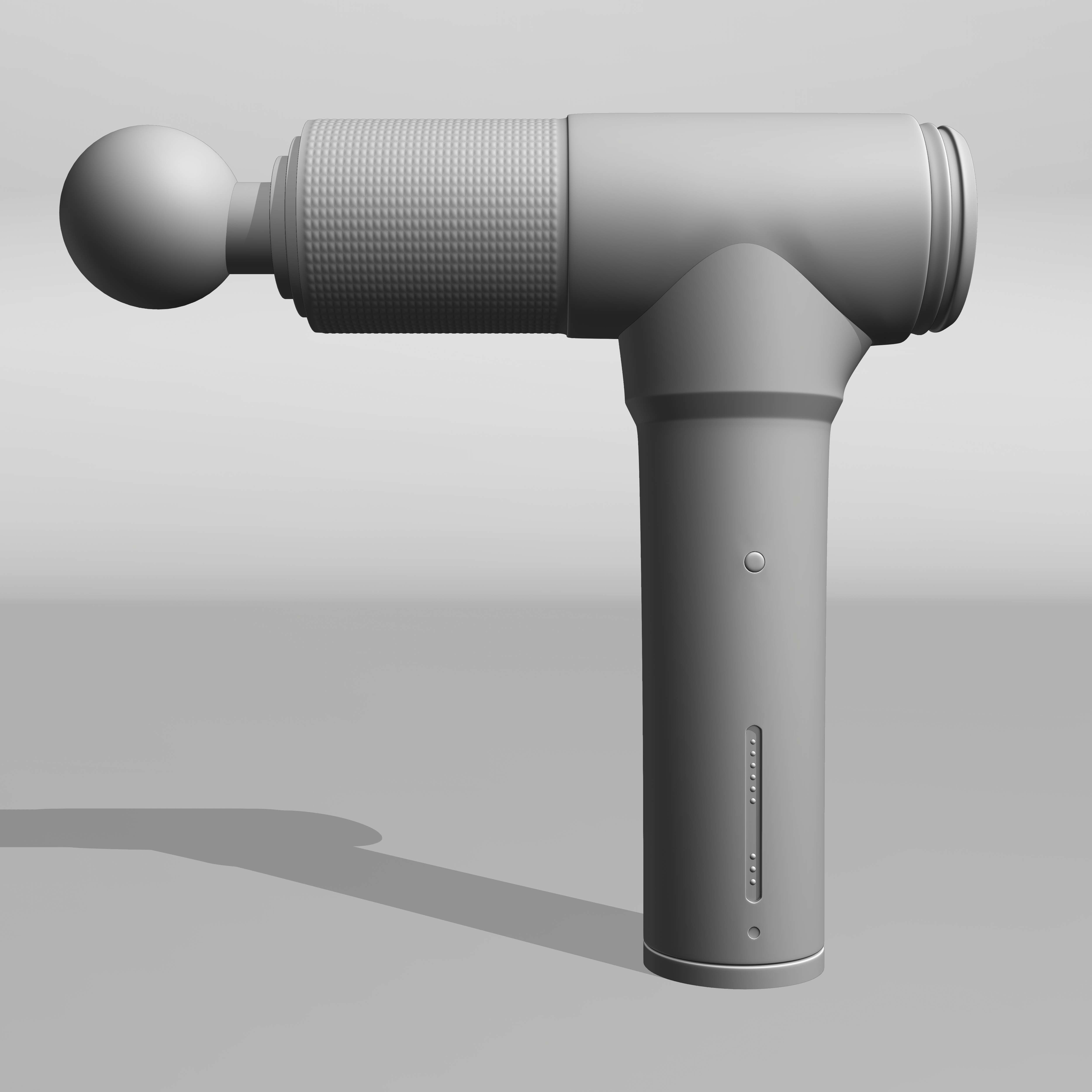 MASSAGE GUN Low-poly 3D model_1