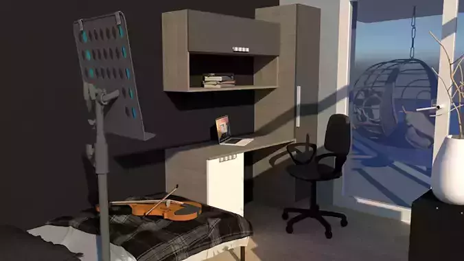 Small Boy Room With Terrace