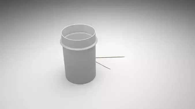 Toothpicks With Toothpick Case 3D model