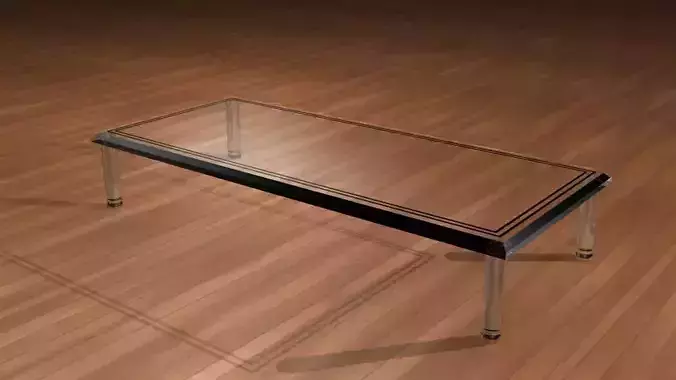 Customizable Glass Table 3D model