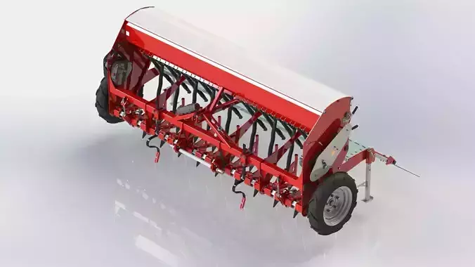 WG 1021 - Variator seed drill 180-300cm 3D model