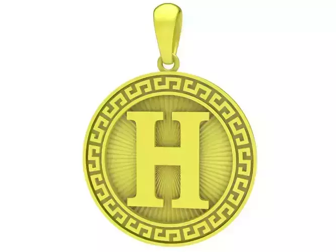 Letter H pendant 3992 3D print model