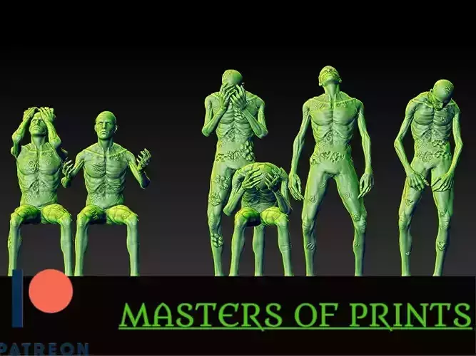 prisoners vol2 3 models 3D print model  3D print model