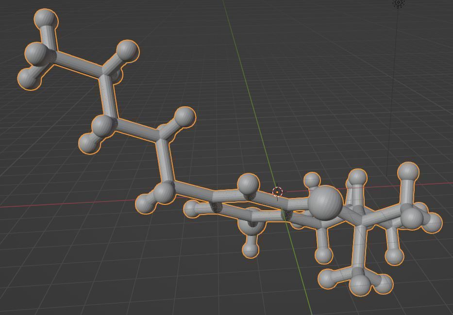 Tetrahydrocannabinol - THC 3D print model_1