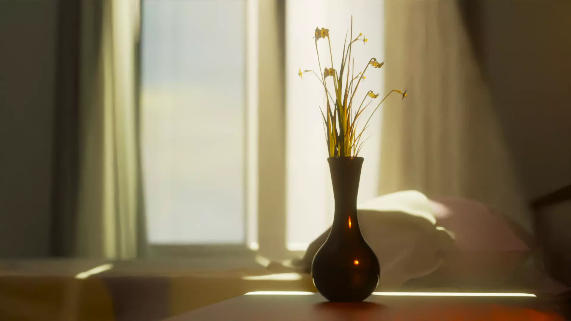 Flower vase Free low-poly 3D model