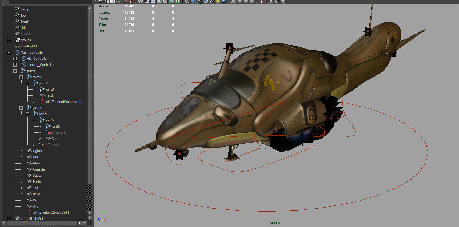 Ai Spaceship 3D model_8