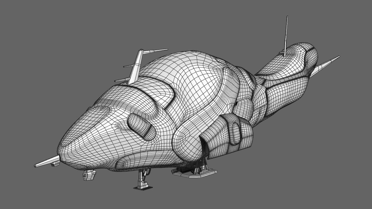 Ai Spaceship 3D model_15
