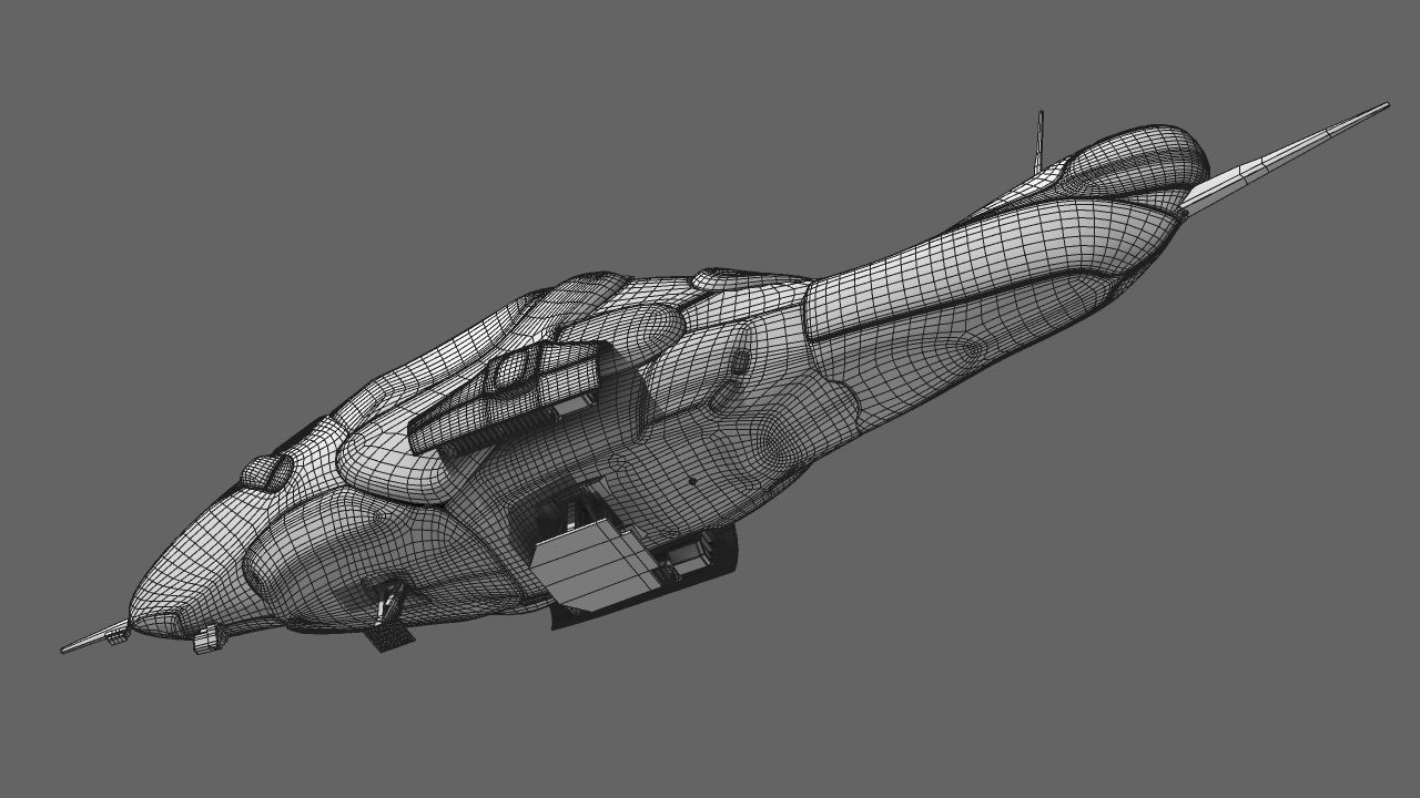 Ai Spaceship 3D model_16