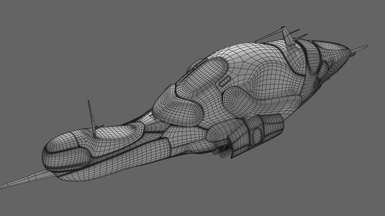 Ai Spaceship 3D model_17