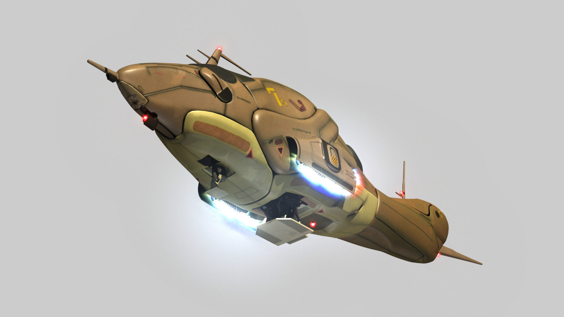 Ai Spaceship 3D model_14