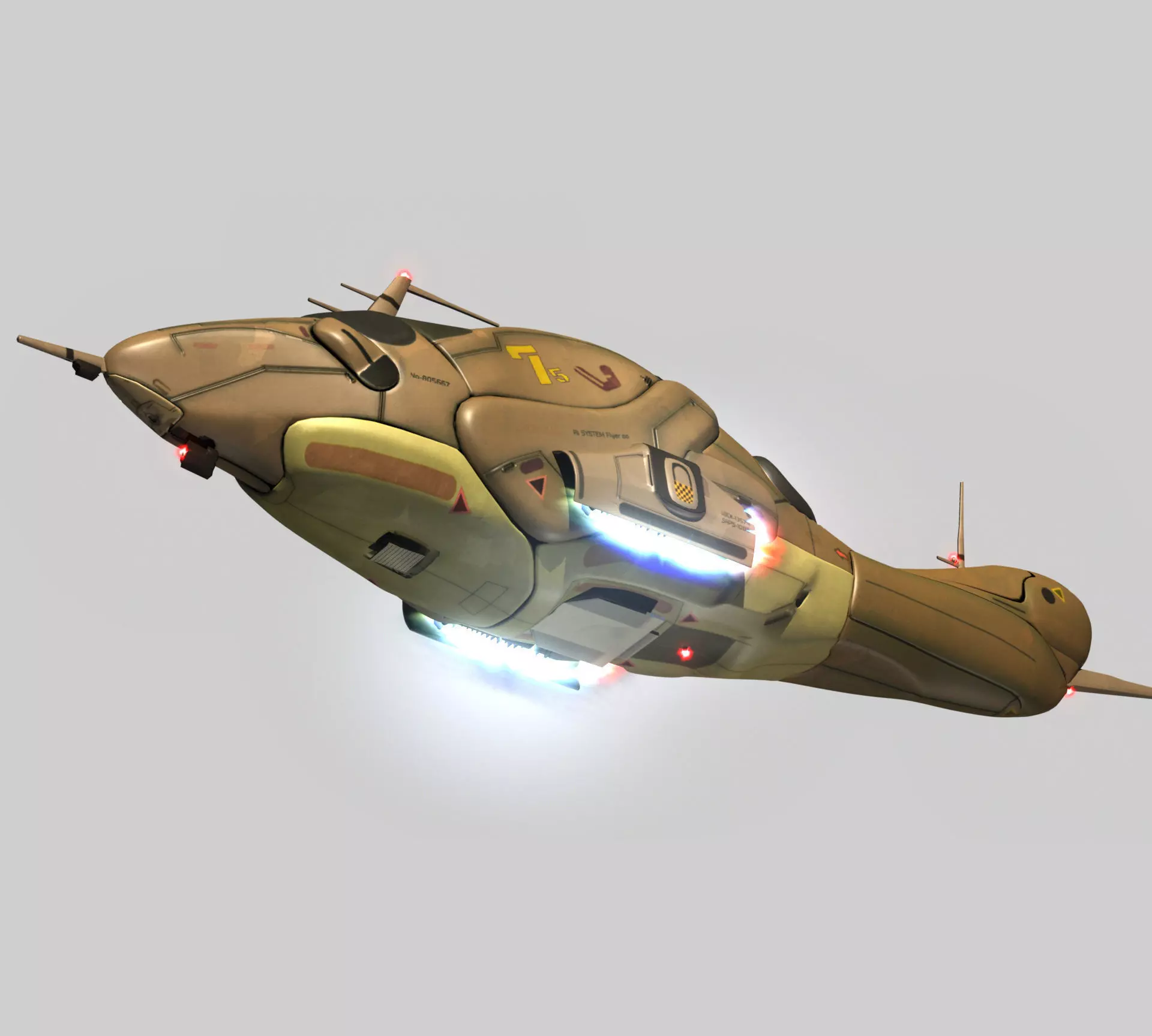 Ai Spaceship 3D model_0