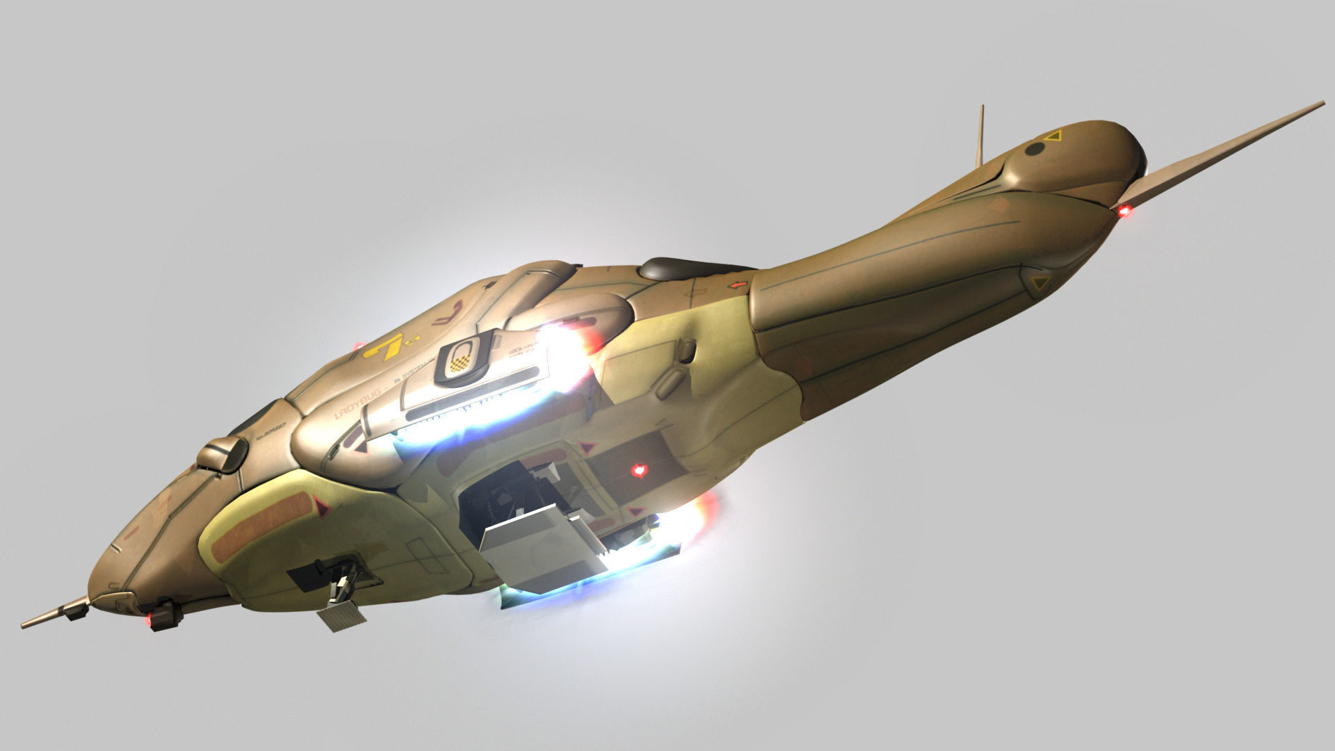 Ai Spaceship 3D model_13