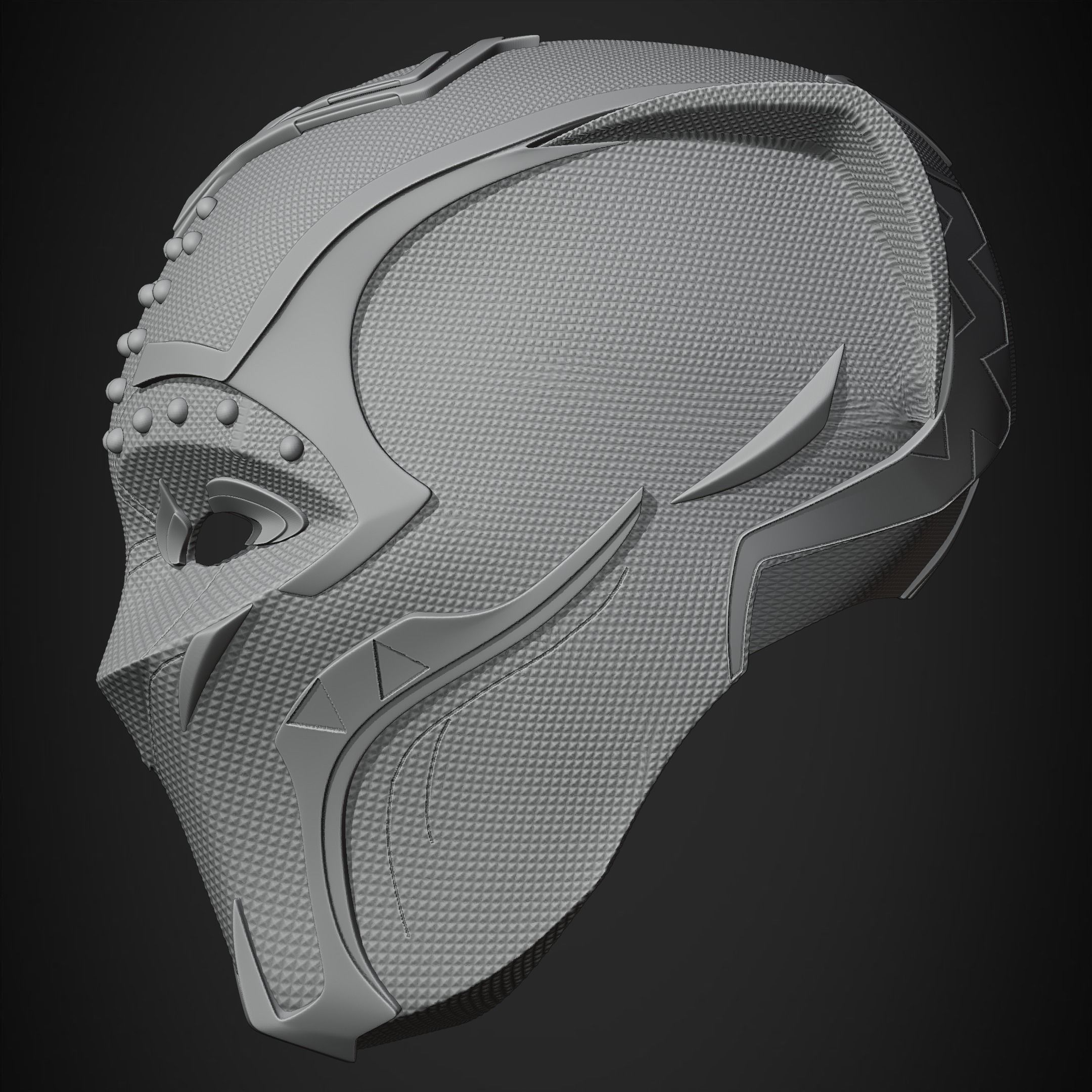 Black Panther Shuri Helmet for Cosplay 3D print model_16
