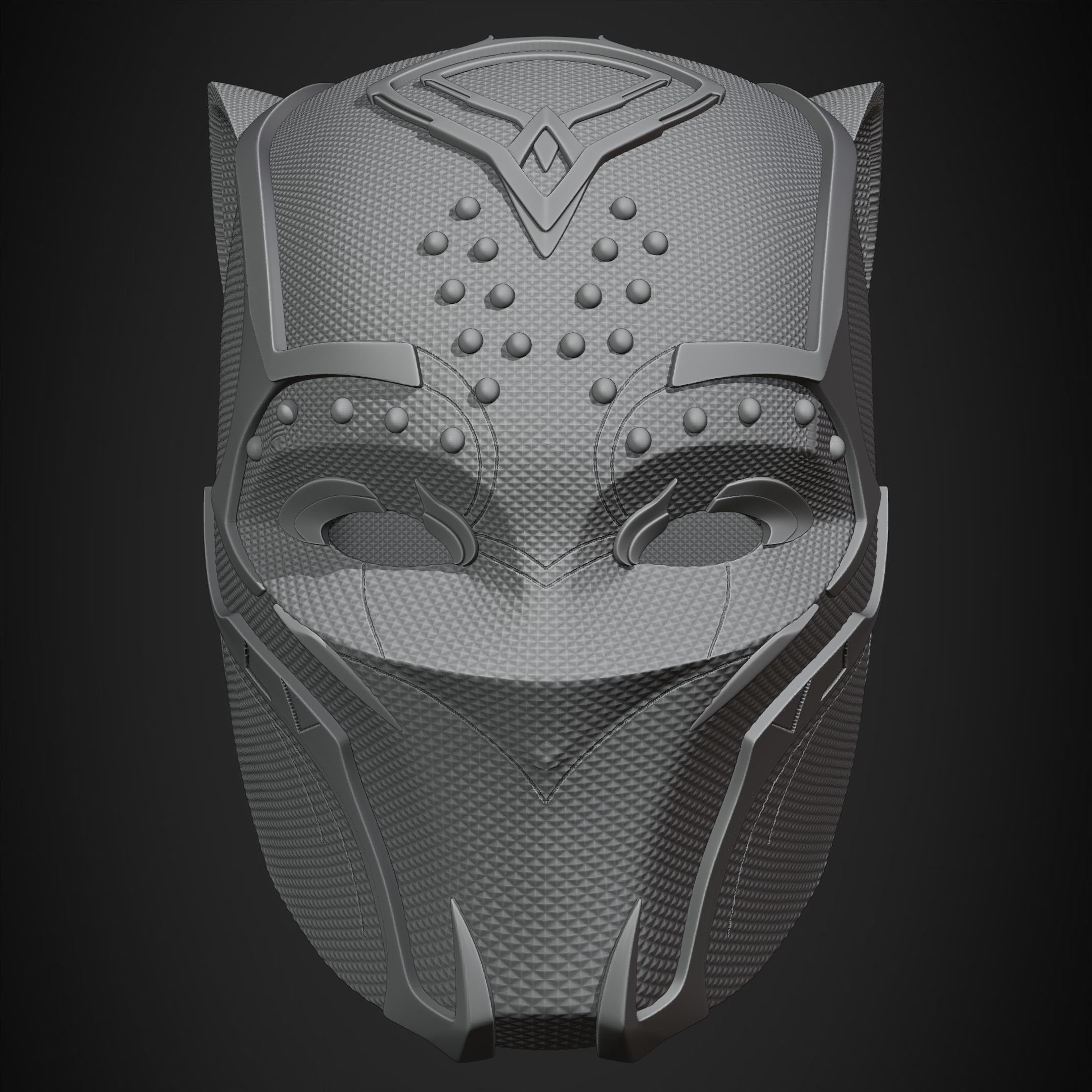 Black Panther Shuri Helmet for Cosplay 3D print model_14