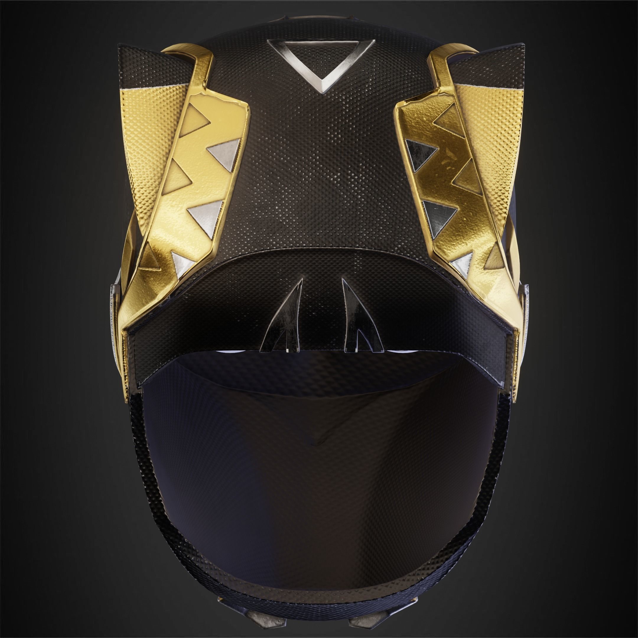 Black Panther Shuri Helmet for Cosplay 3D print model_6