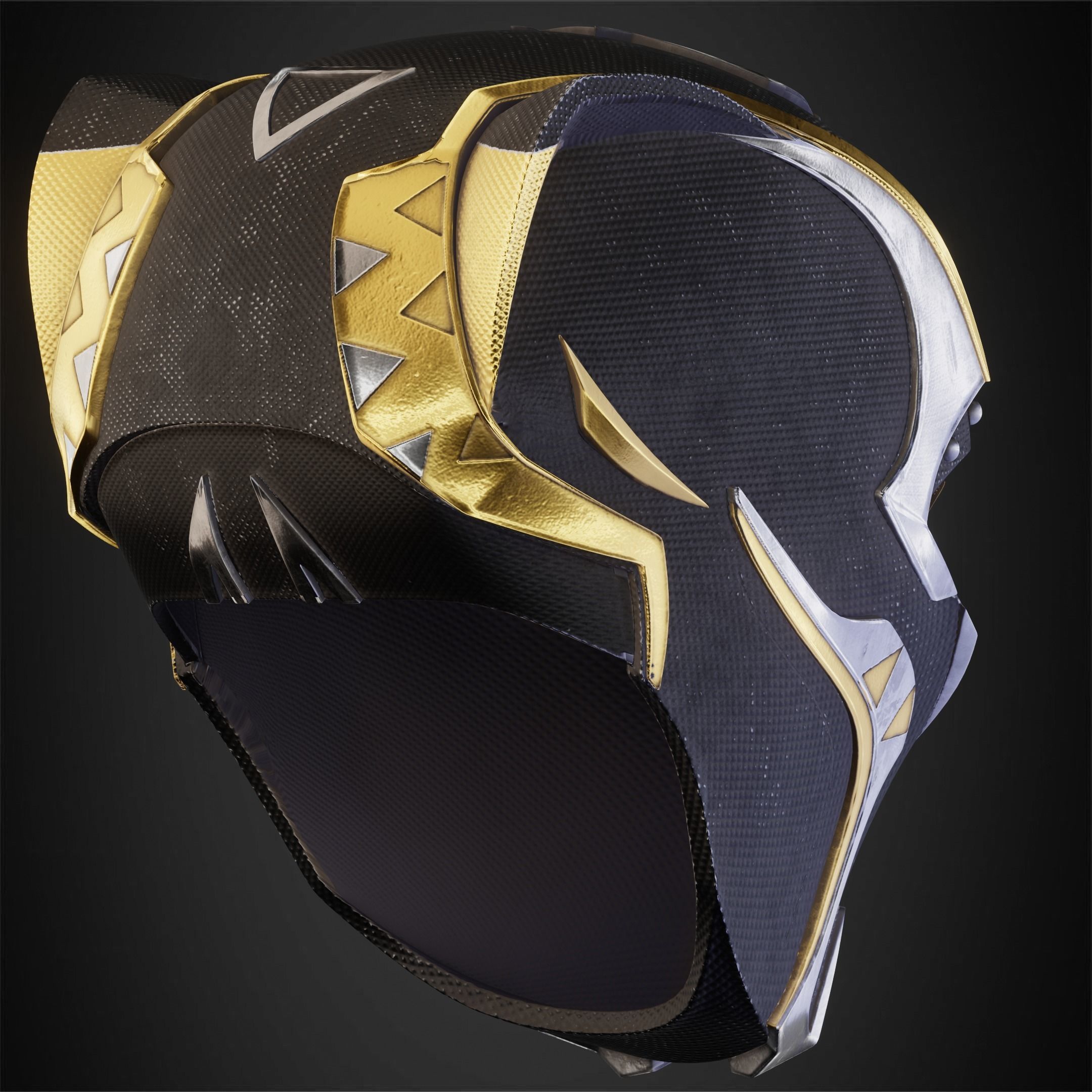 Black Panther Shuri Helmet for Cosplay 3D print model_7