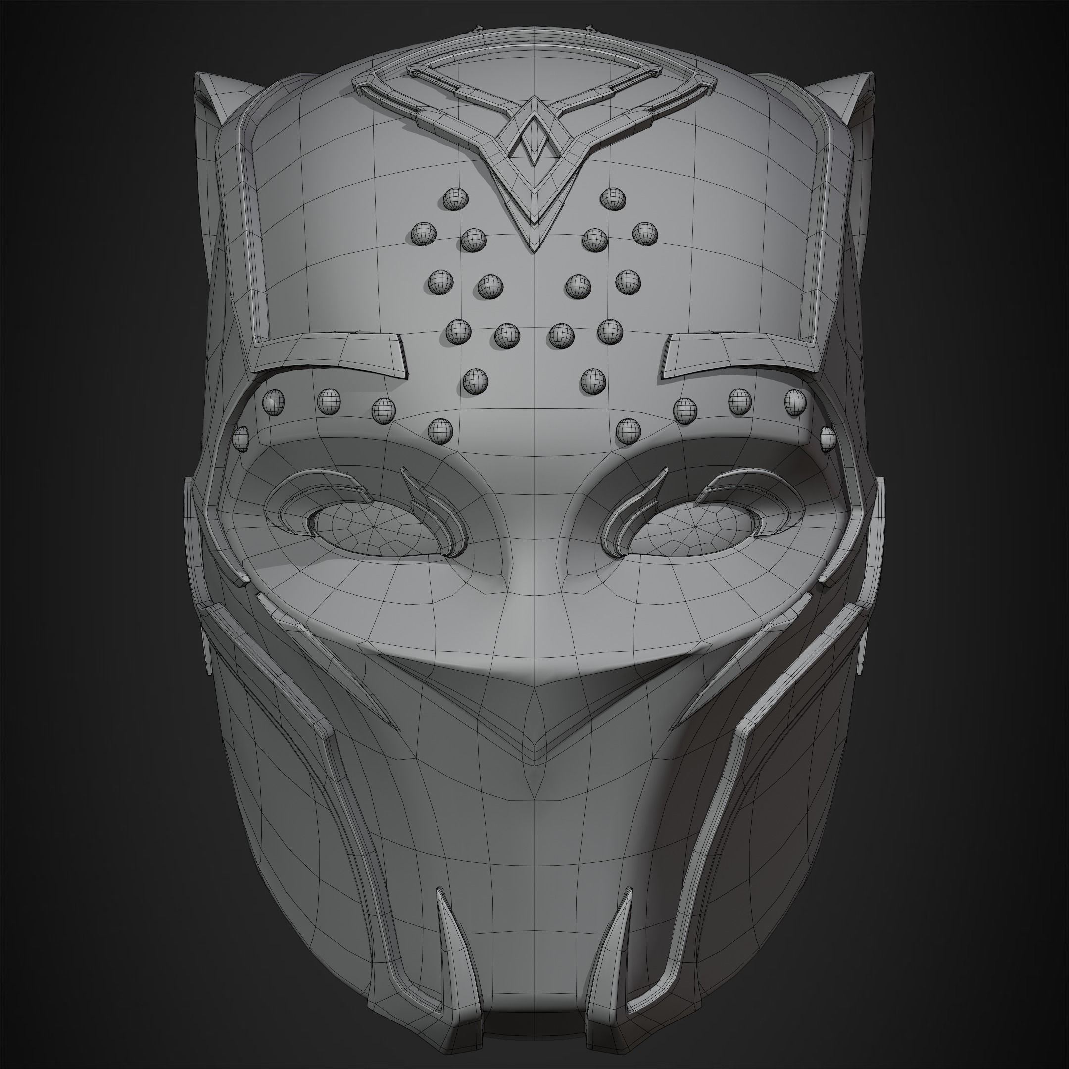 Black Panther Shuri Helmet for Cosplay 3D print model_15