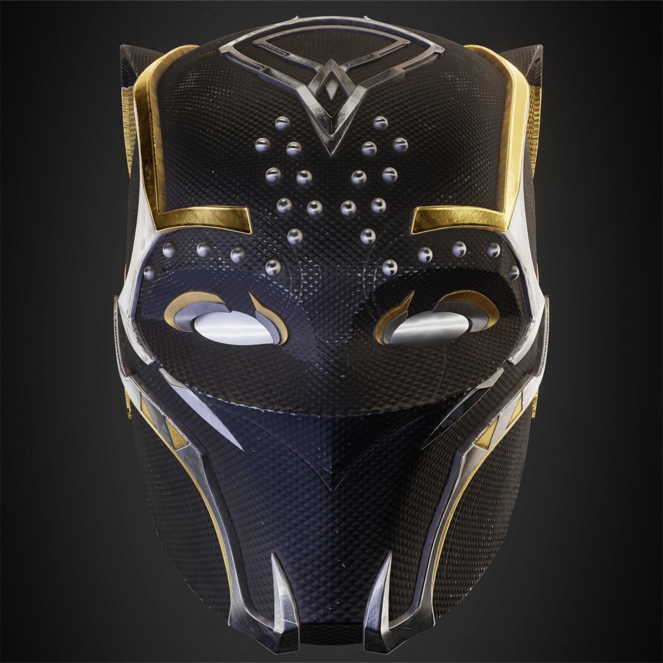 Black Panther Shuri Helmet for Cosplay 3D print model_2