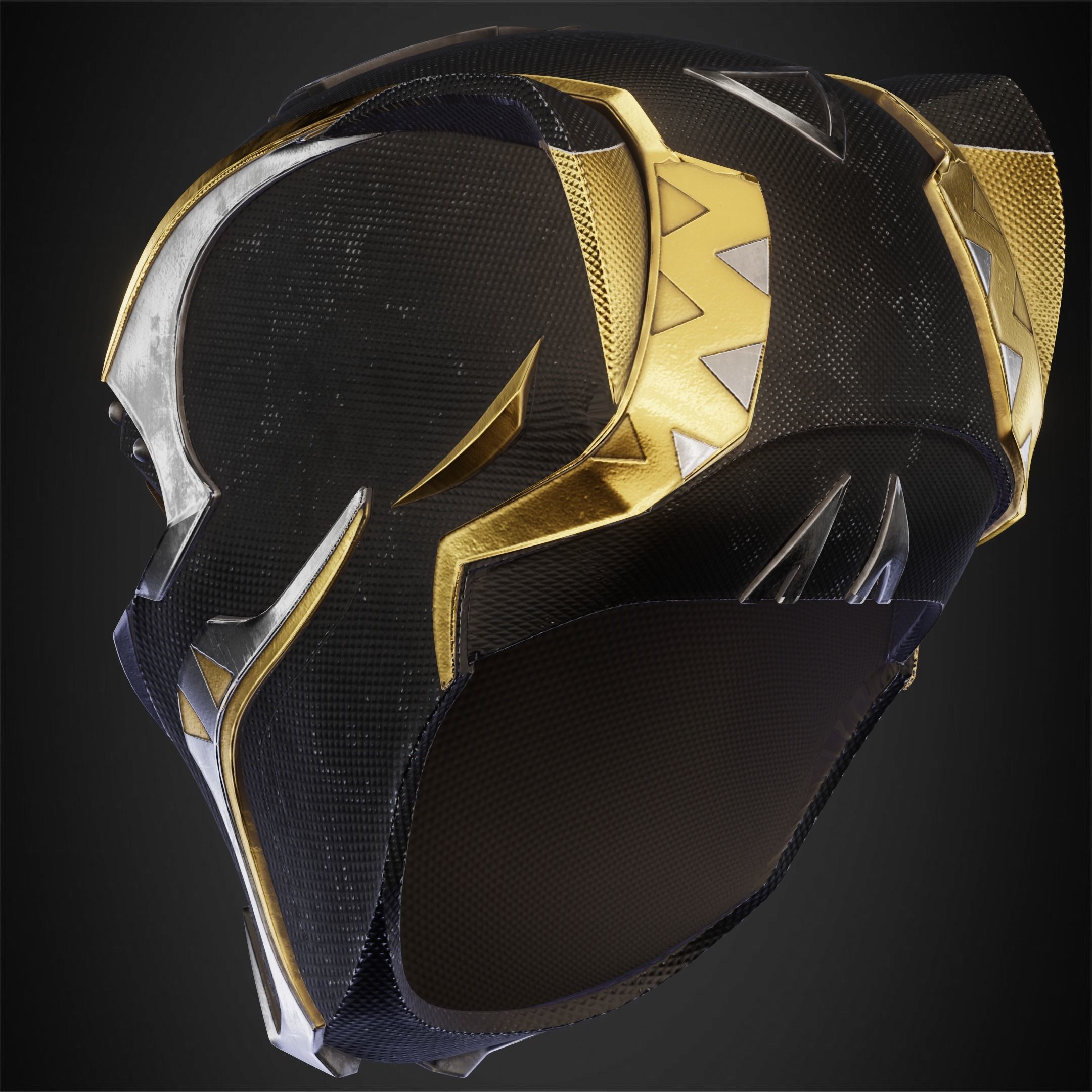 Black Panther Shuri Helmet for Cosplay 3D print model_5