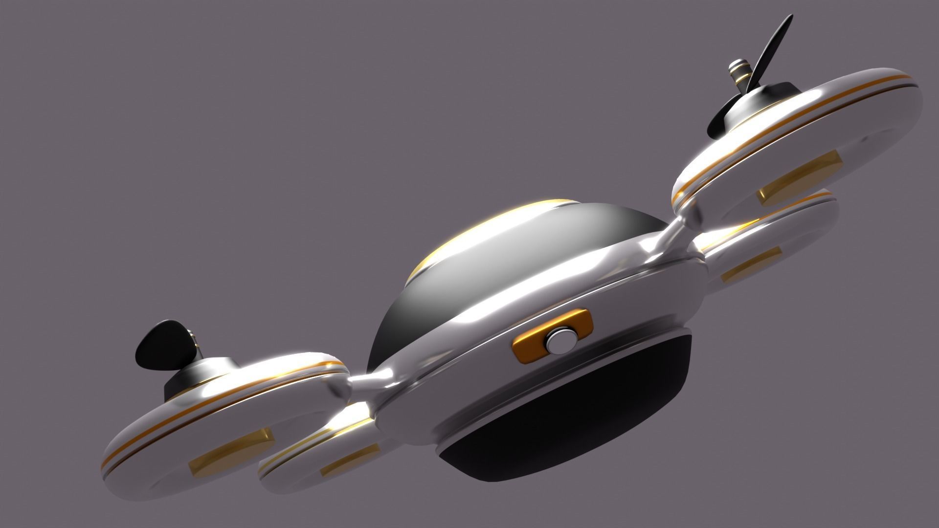 Scifi Drone FTB - 001 3D model_2