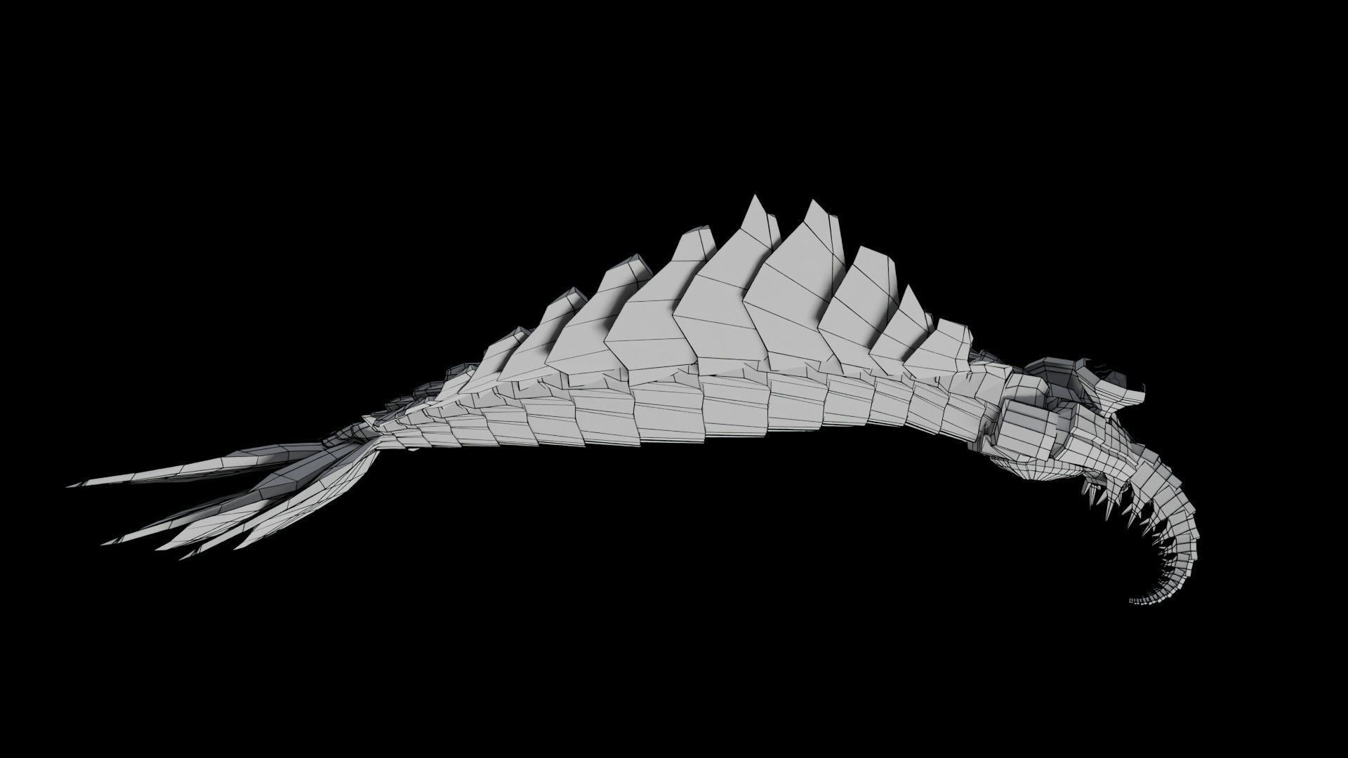 Anomalocaris Canadensis Low-poly 3D model_25