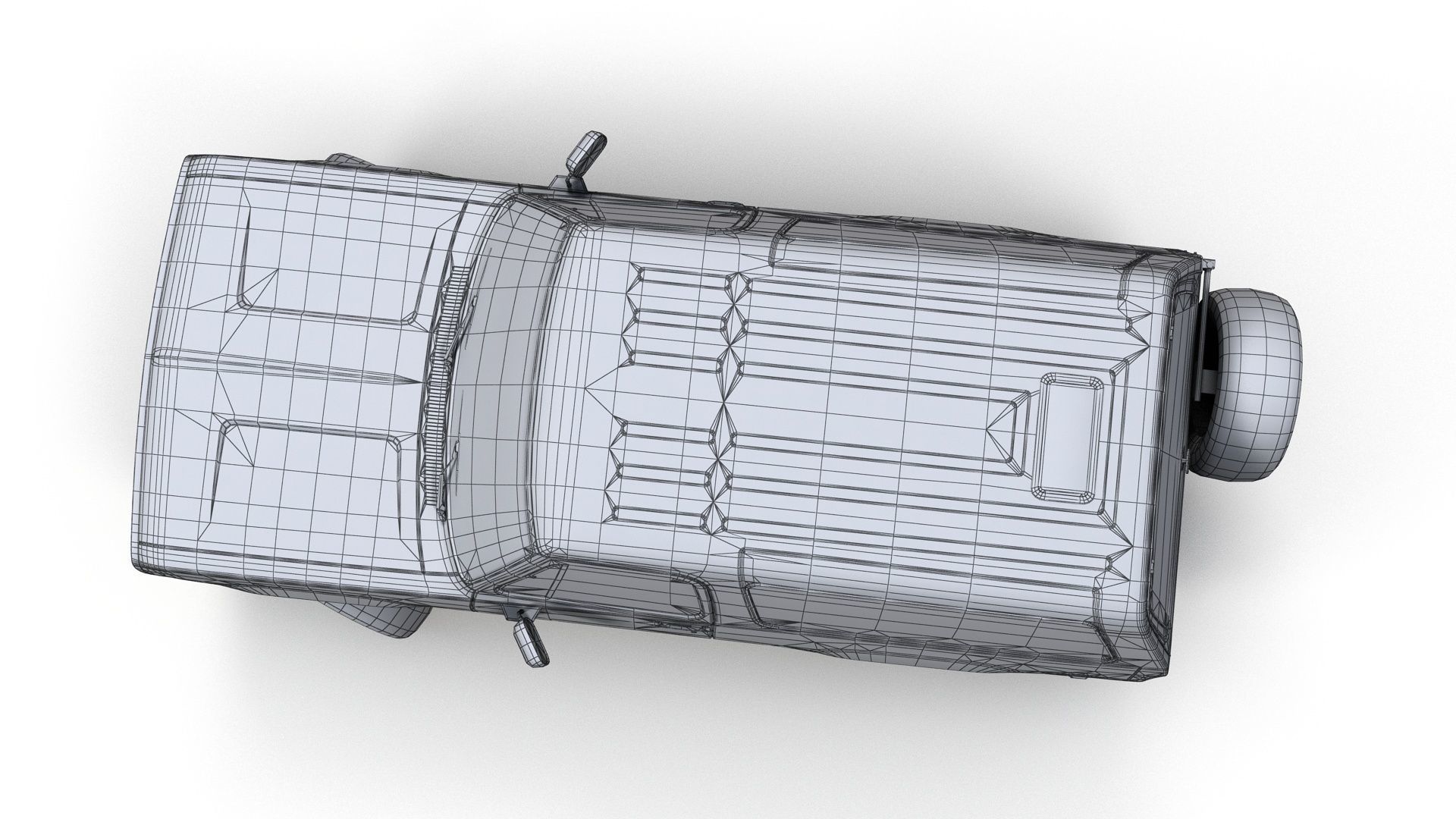 Dodge Ramcharger 1976 Low-poly 3D model_15