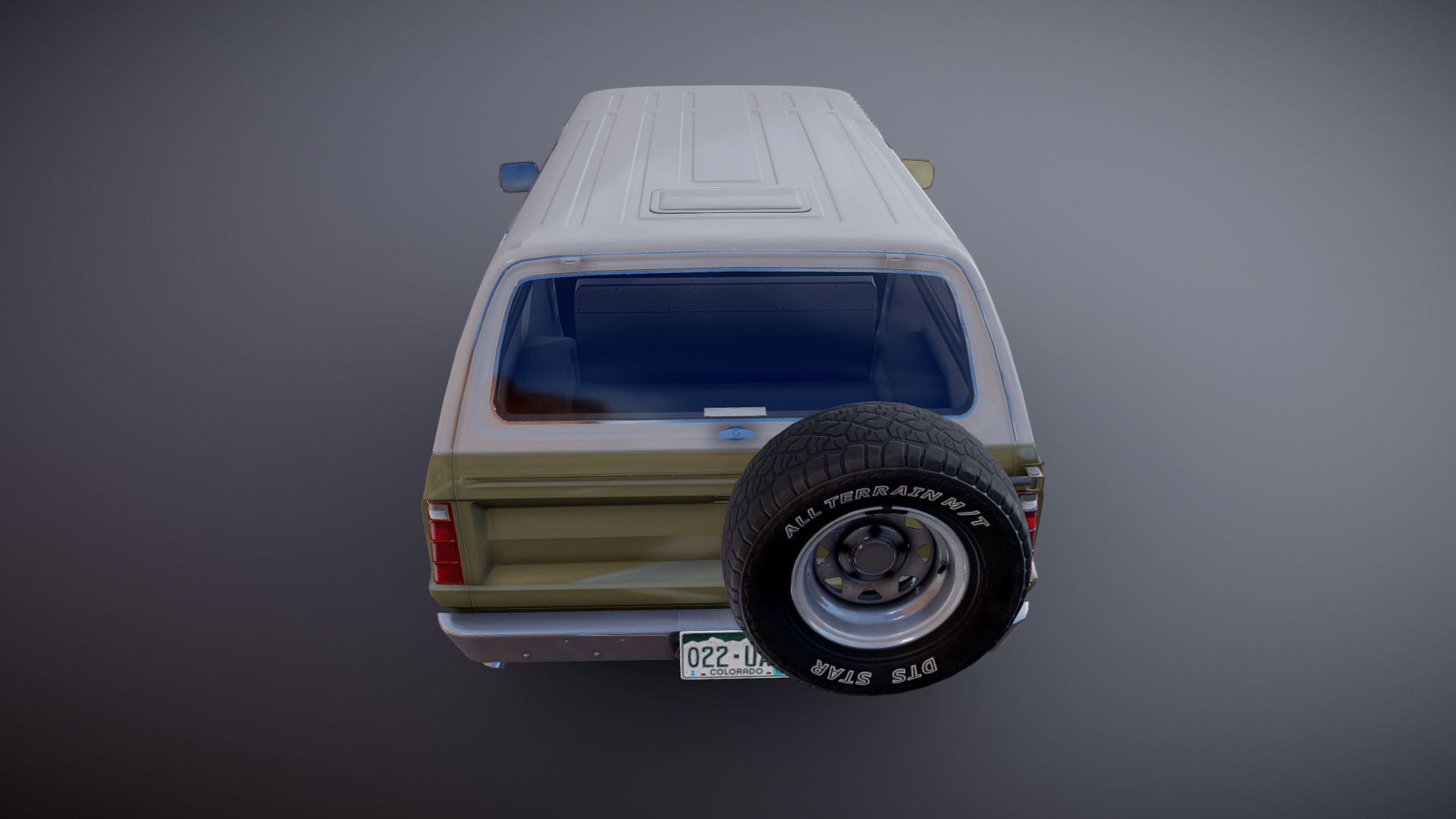Dodge Ramcharger 1976 Low-poly 3D model_21