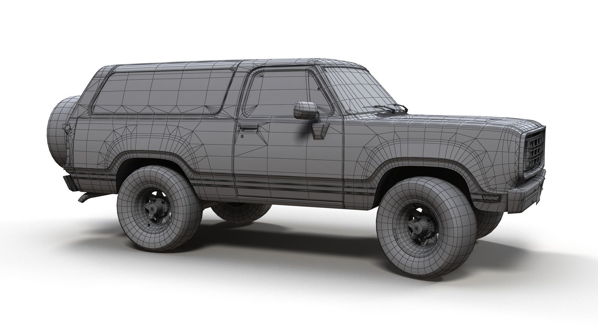 Dodge Ramcharger 1976 Low-poly 3D model_14