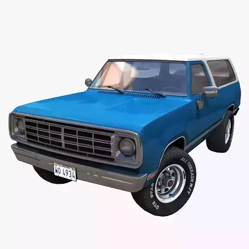 Dodge Ramcharger 1976 Low-poly 3D model