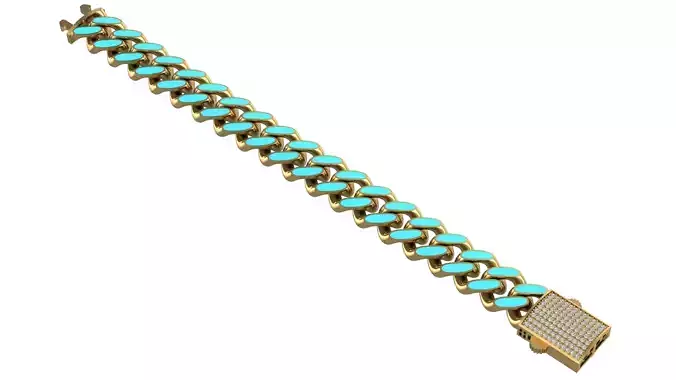 Cuban Chain Enamel 3D print model