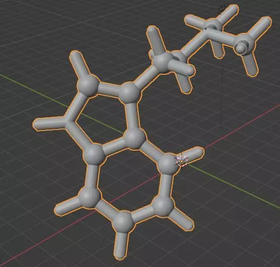 N N Dimethyltryptamine DMT 3D print model