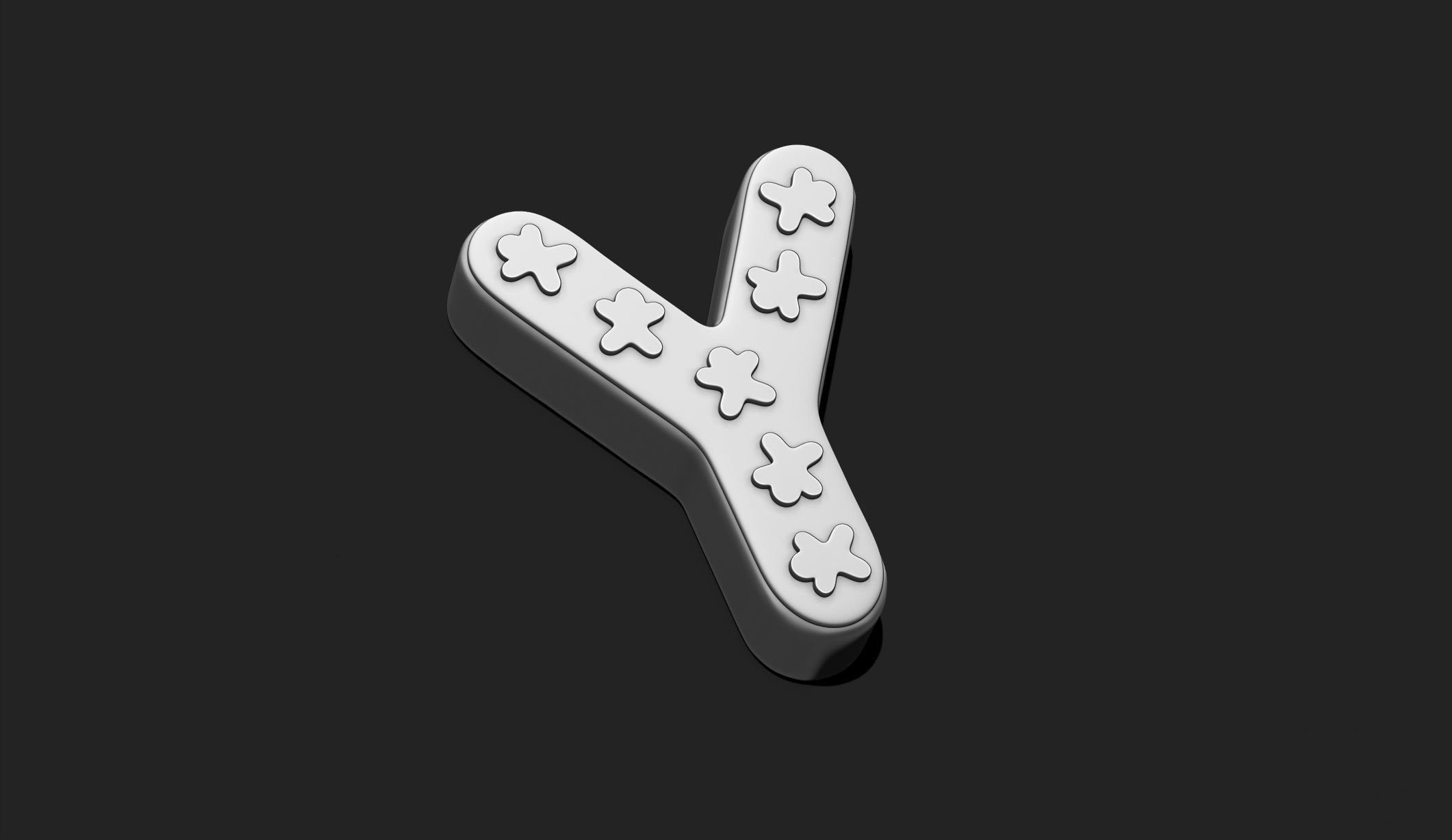 Alphabet A-Z with Christmas Theme -  Letters - Cartoon - Design 3D print model_53