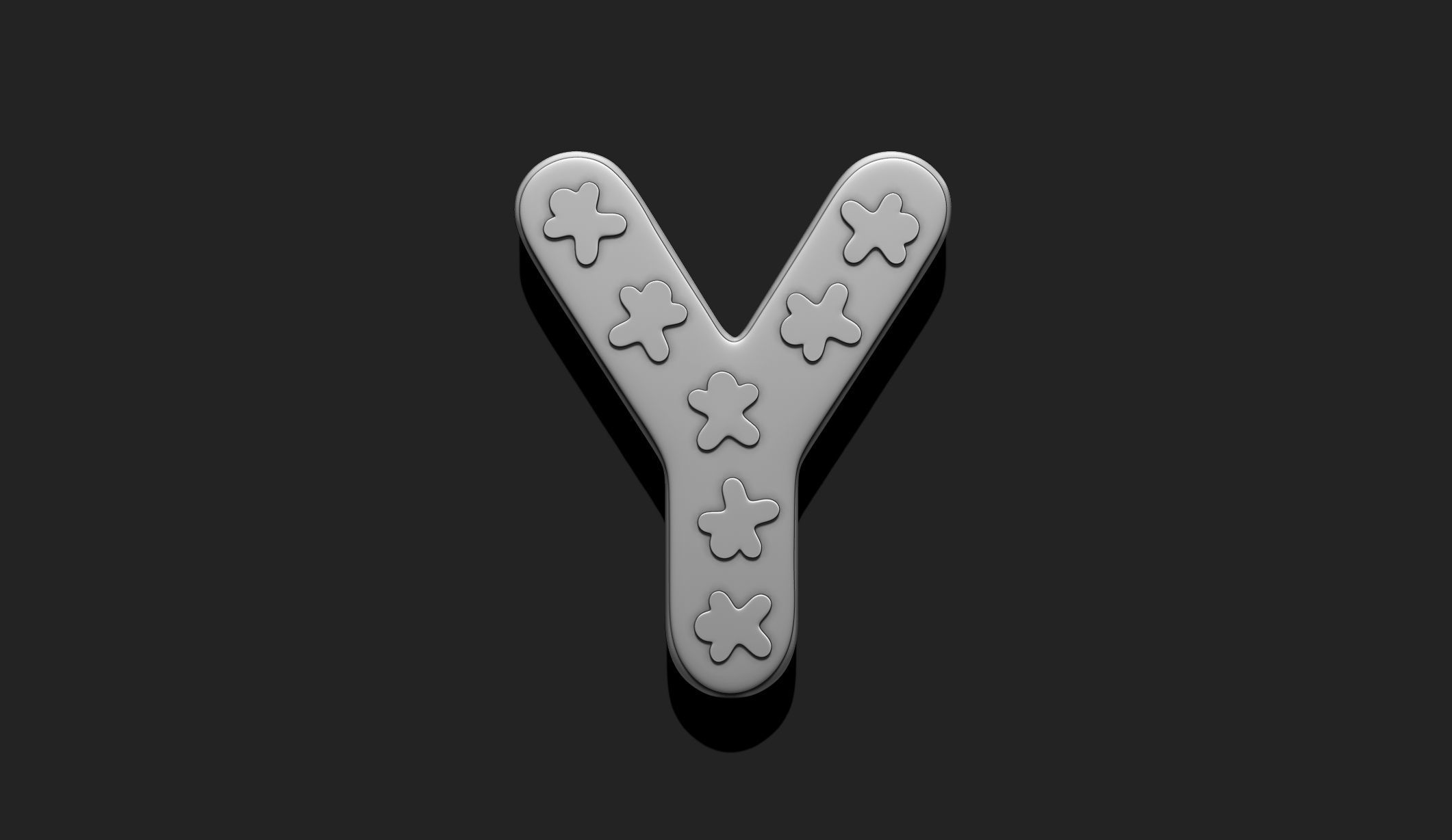 Alphabet A-Z with Christmas Theme -  Letters - Cartoon - Design 3D print model_52