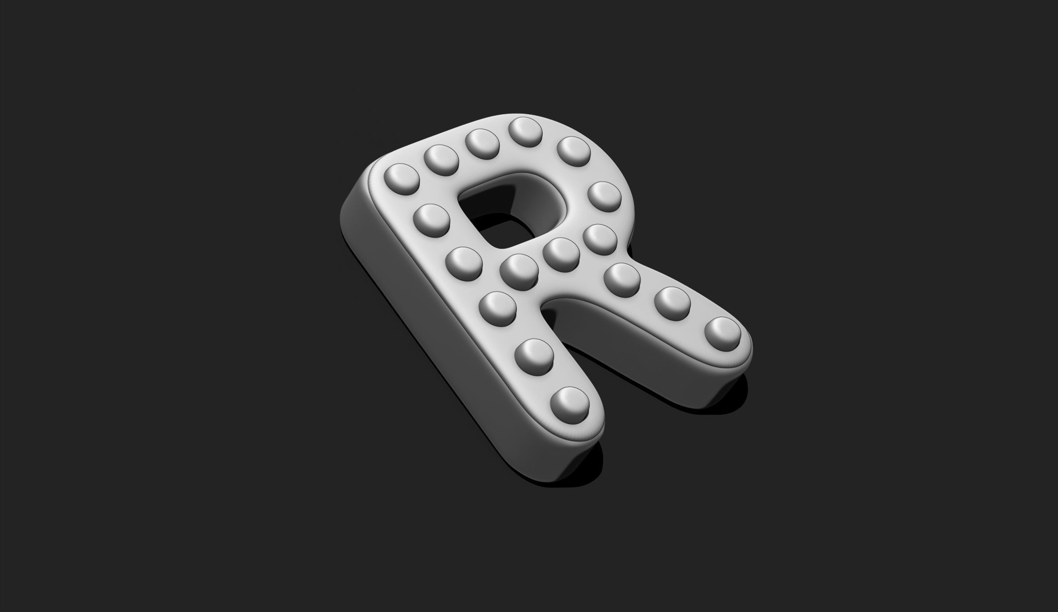 Alphabet A-Z with Christmas Theme -  Letters - Cartoon - Design 3D print model_39