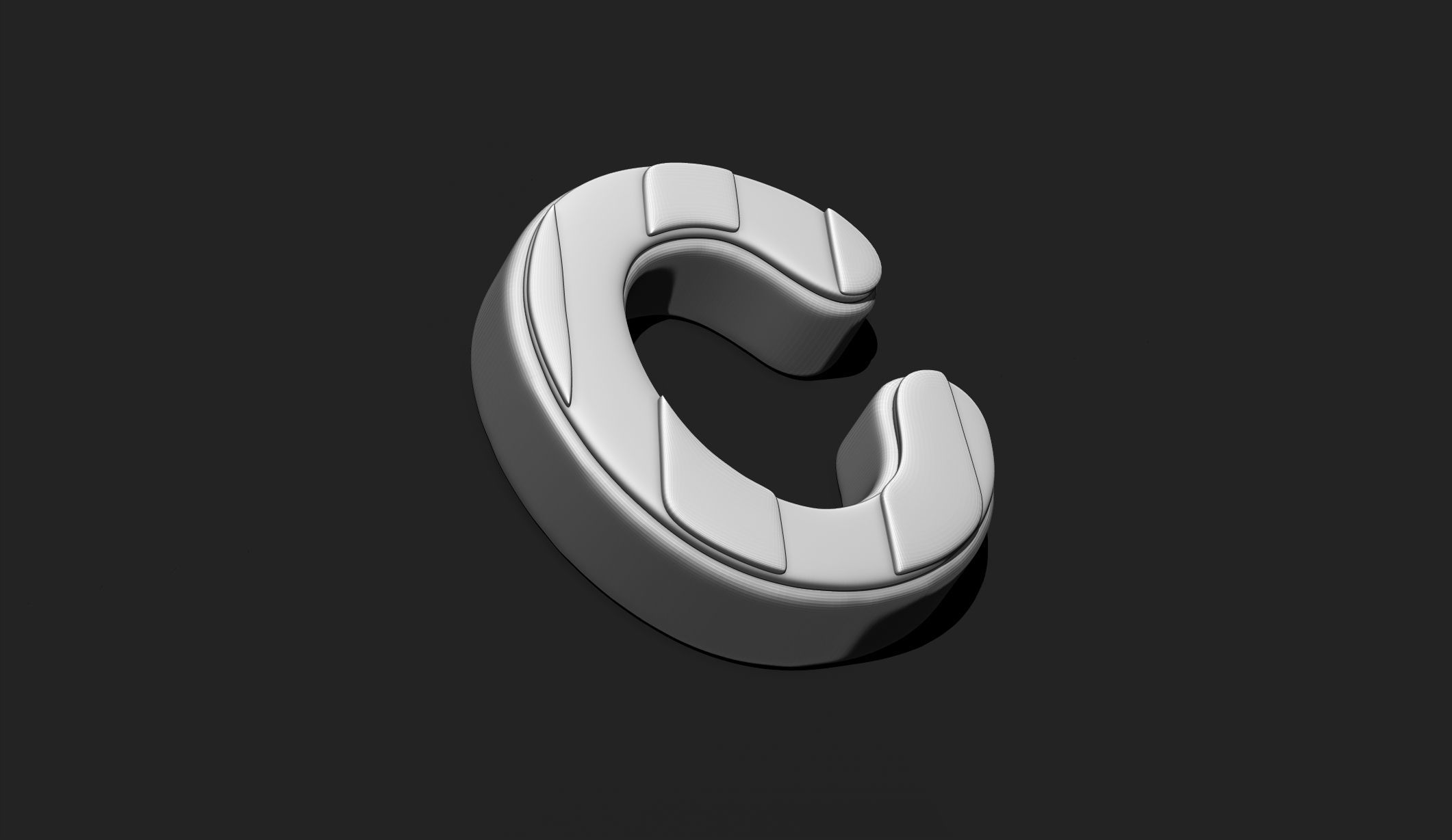 Alphabet A-Z with Christmas Theme -  Letters - Cartoon - Design 3D print model_9