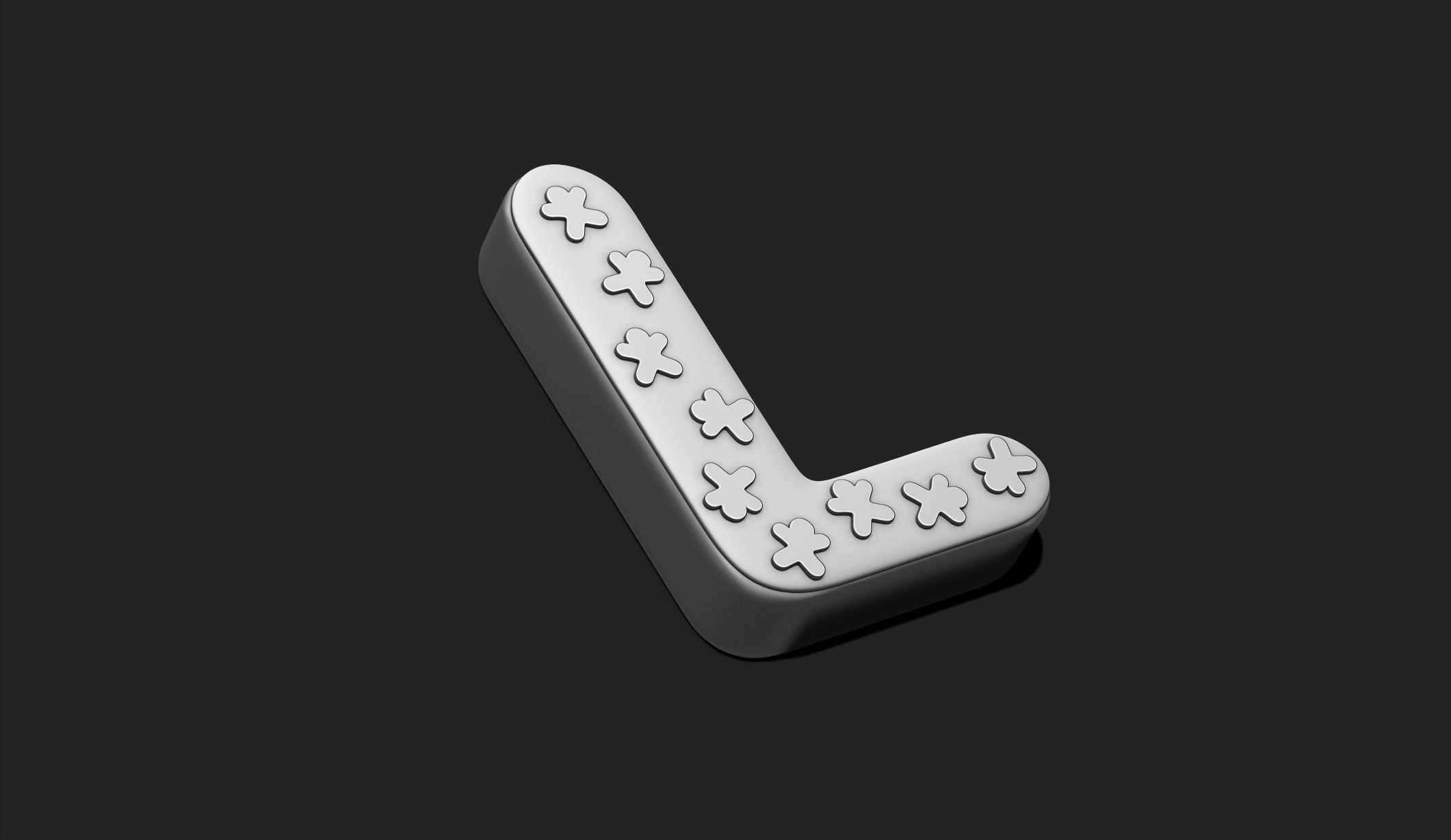 Alphabet A-Z with Christmas Theme -  Letters - Cartoon - Design 3D print model_27