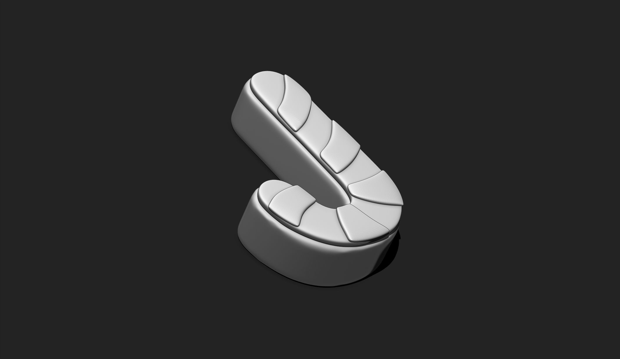 Alphabet A-Z with Christmas Theme -  Letters - Cartoon - Design 3D print model_23