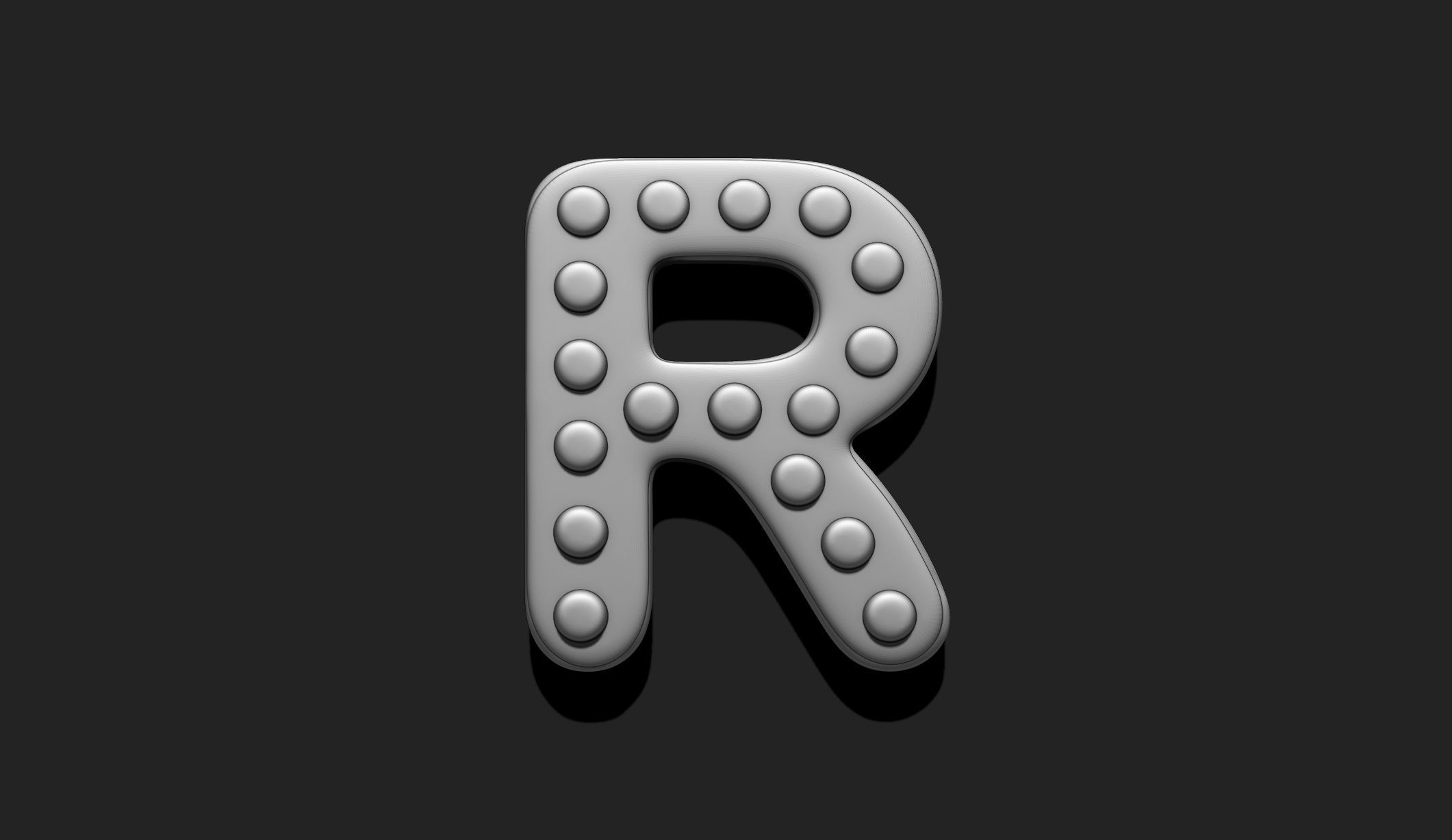 Alphabet A-Z with Christmas Theme -  Letters - Cartoon - Design 3D print model_38