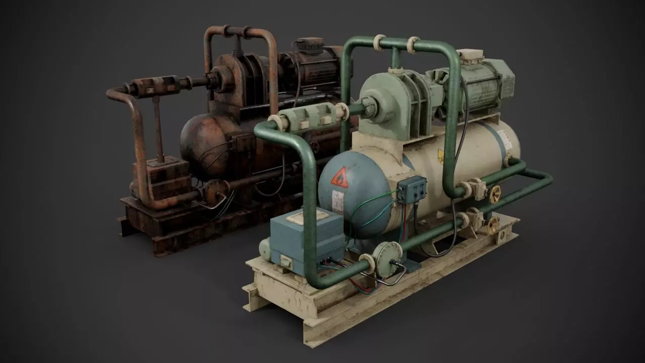 Machinery device 3D model_0