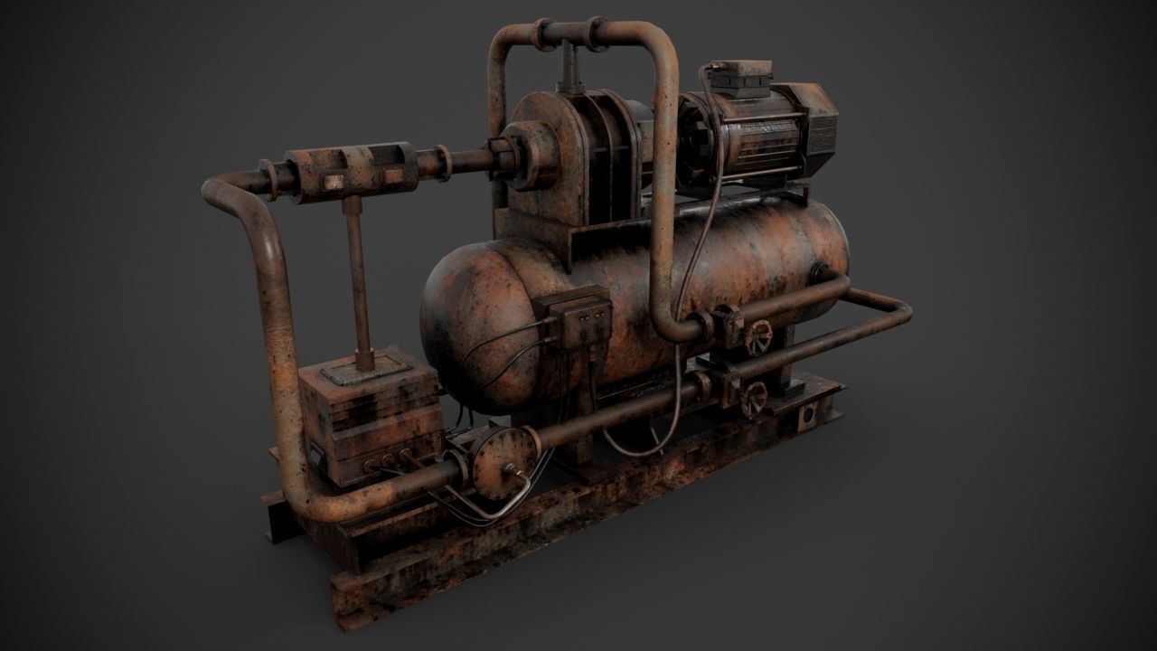 Machinery device 3D model_8