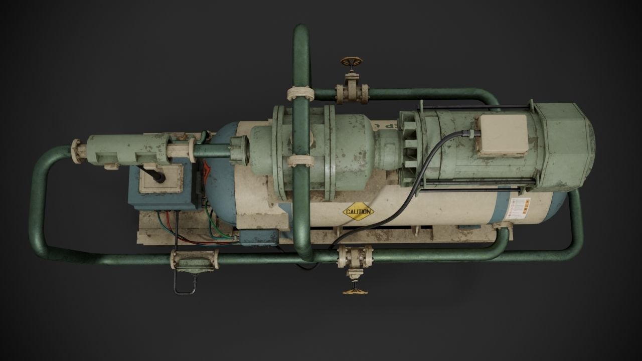 Machinery device 3D model_7