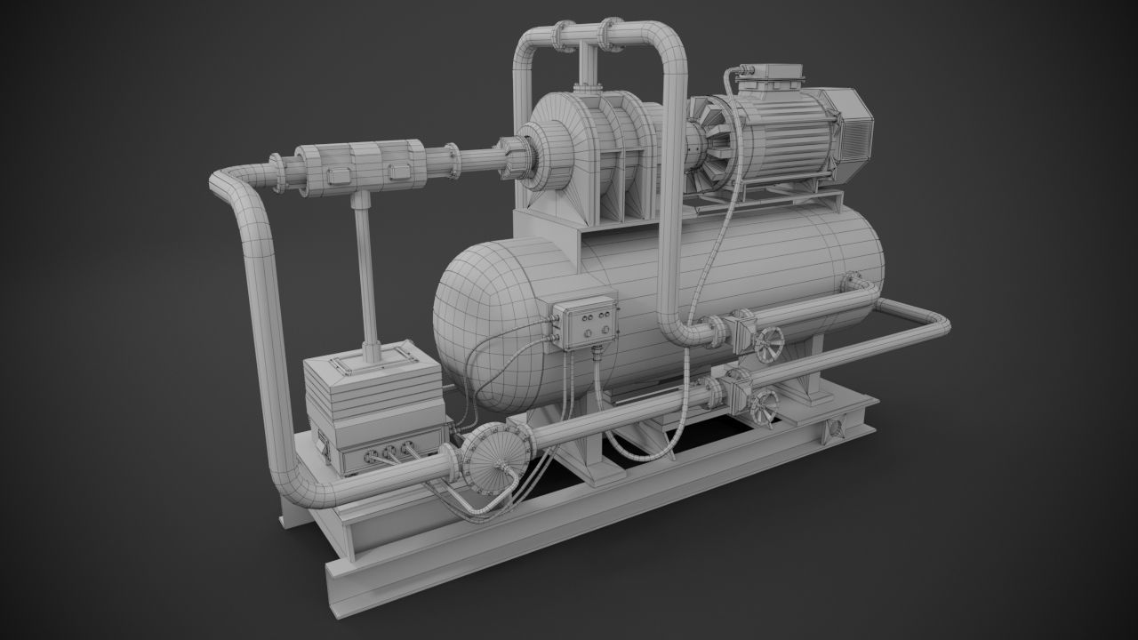 Machinery device 3D model_12