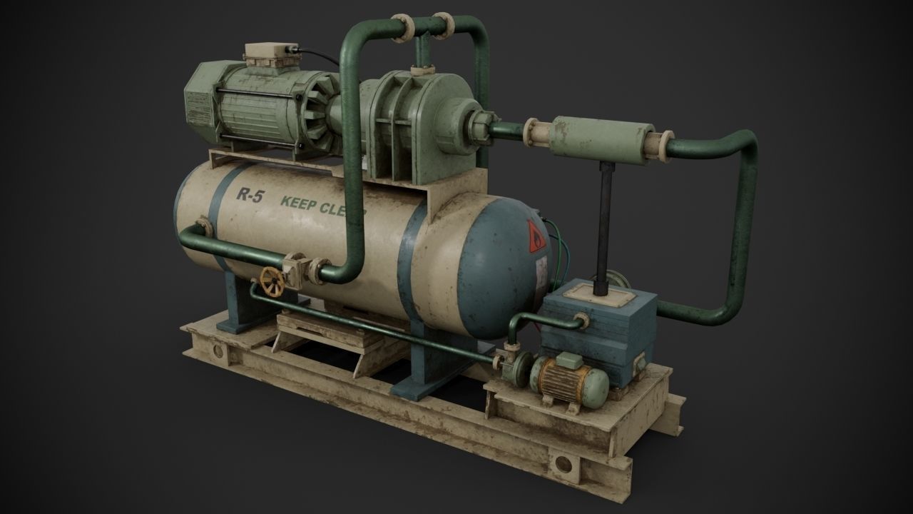 Machinery device 3D model_6