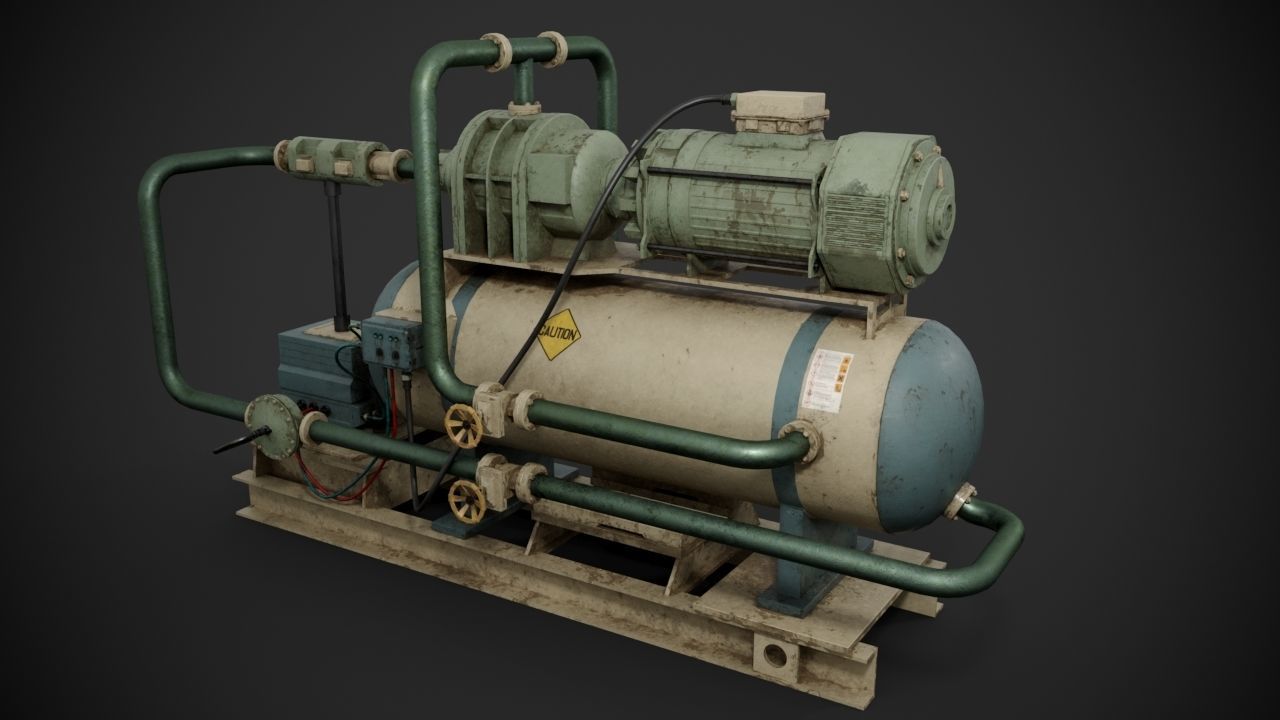 Machinery device 3D model_4
