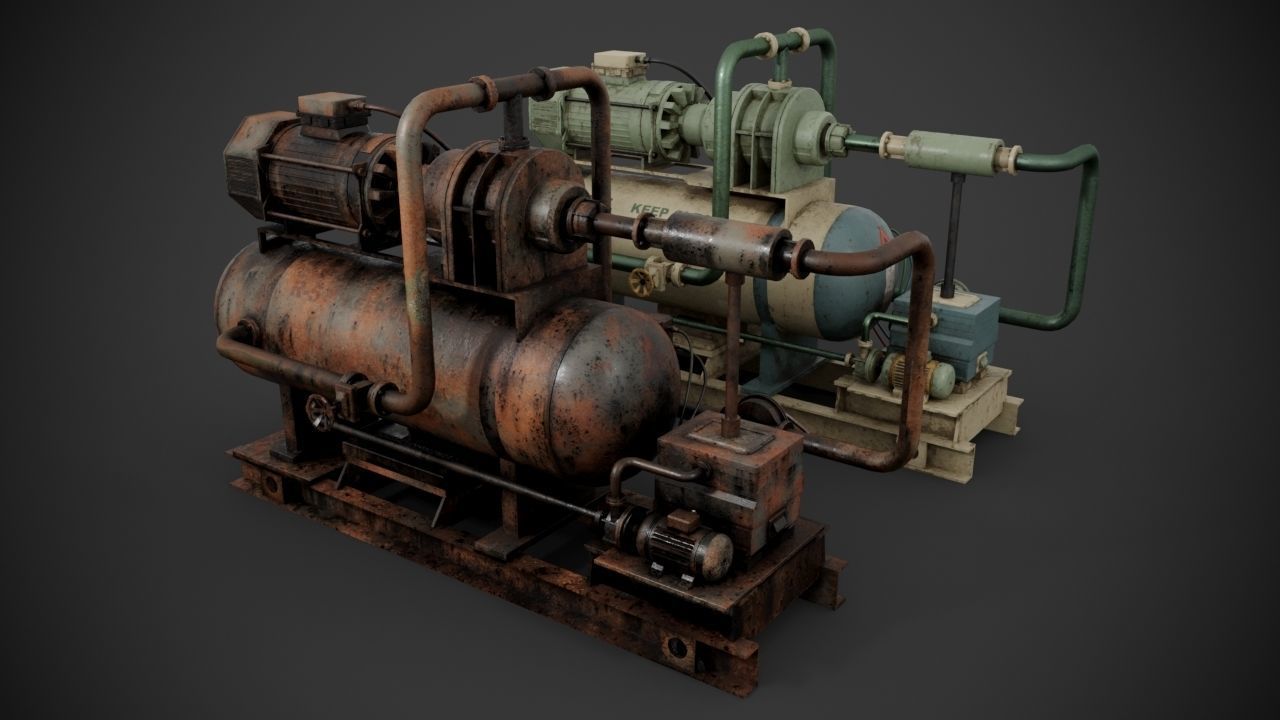 Machinery device 3D model_2
