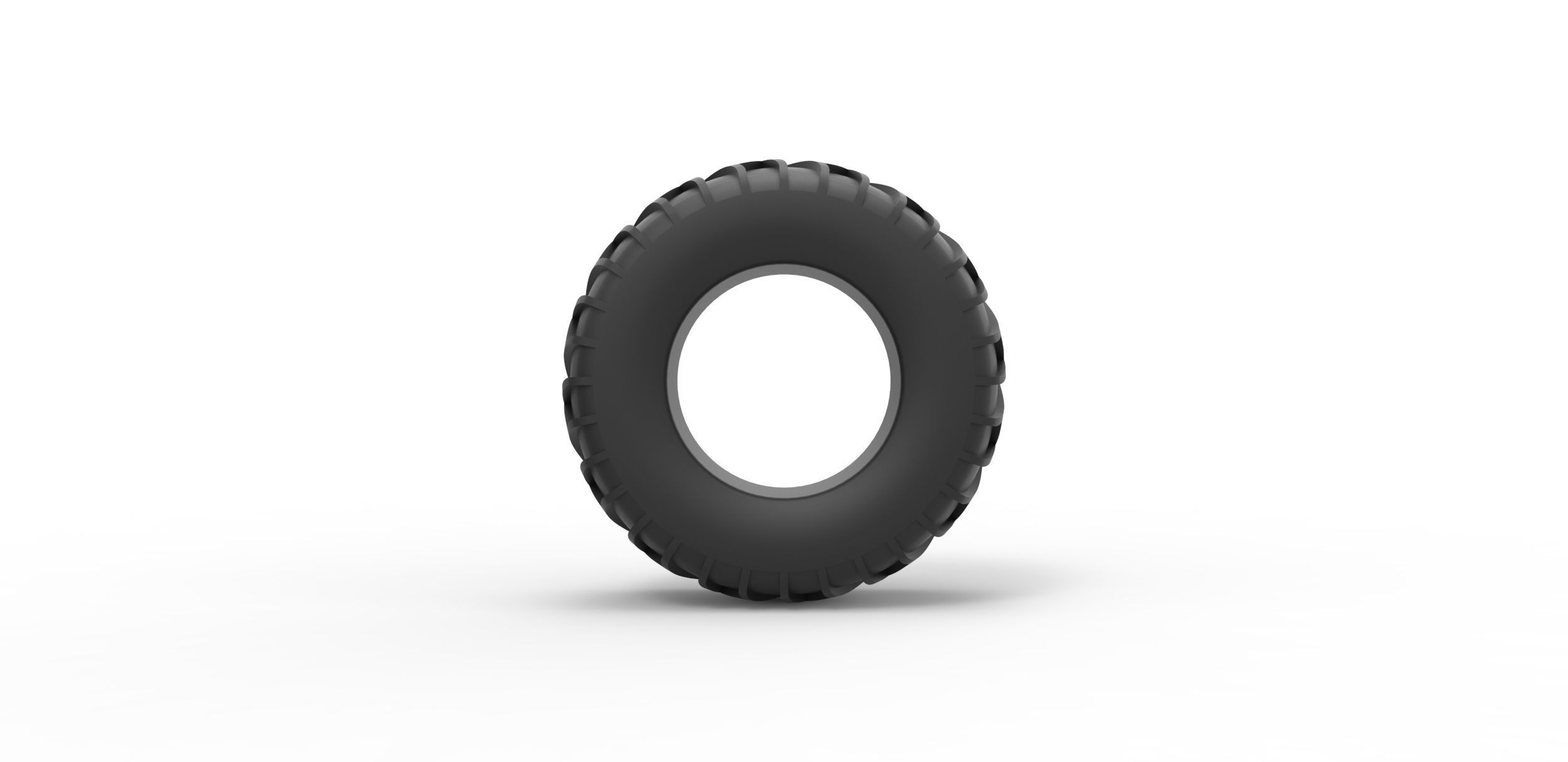 Tire for sand and snow Scale 1 to 25 3D print model_4
