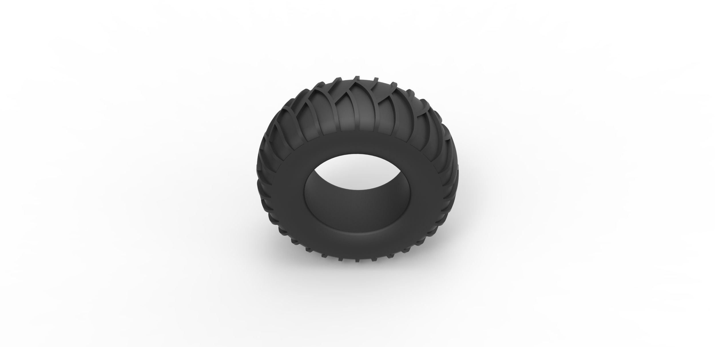 Tire for sand and snow Scale 1 to 25 3D print model_5