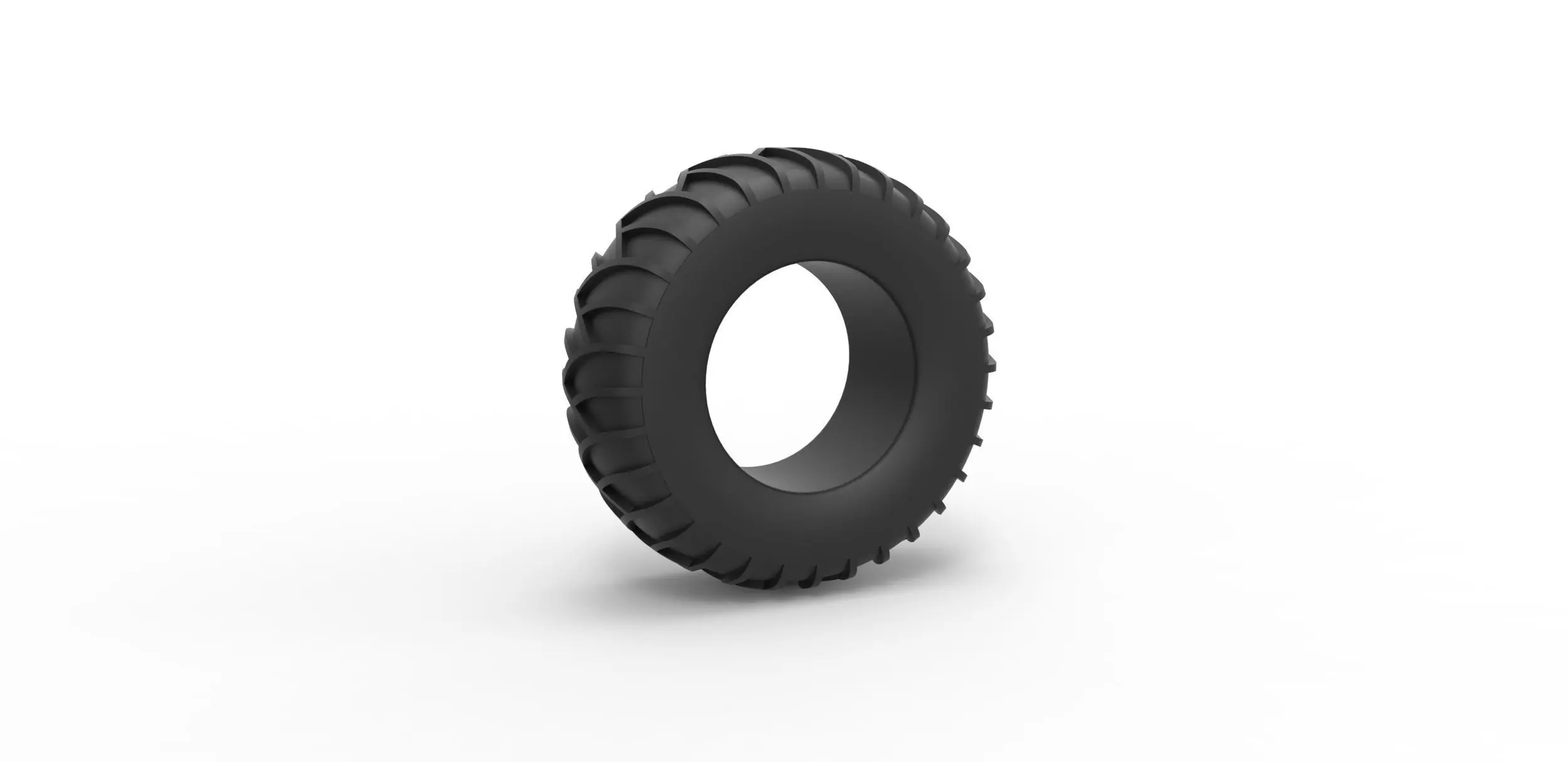 Tire for sand and snow Scale 1 to 25 3D print model_0