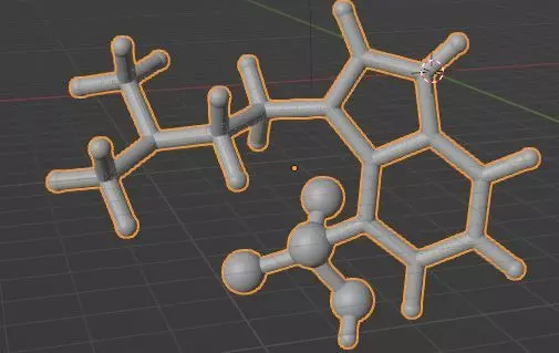 Psilocybin molecule 3D print model_0