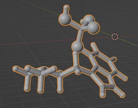 Psilocybin molecule 3D print model_2